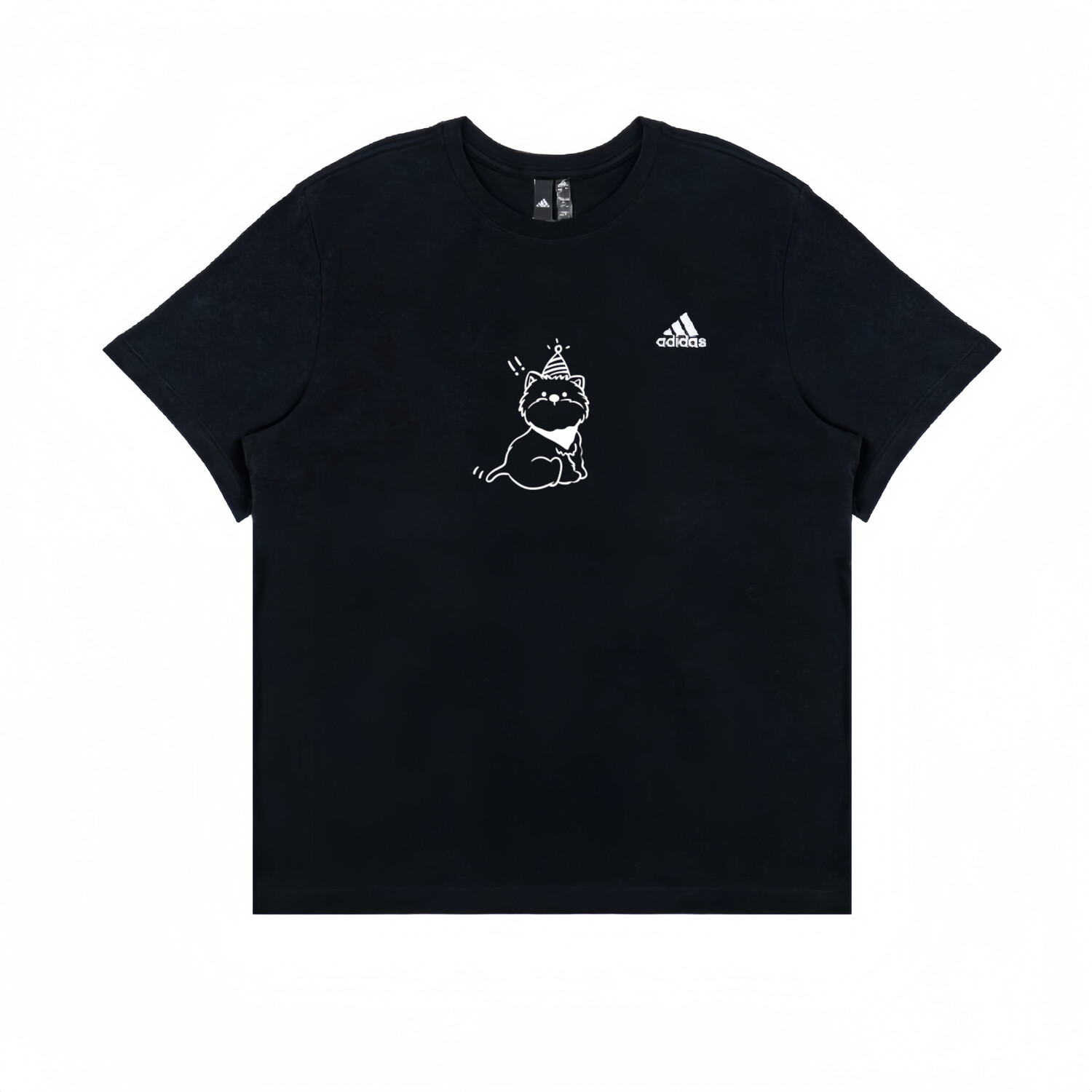 

Футболка унисекс черная Adidas, черный