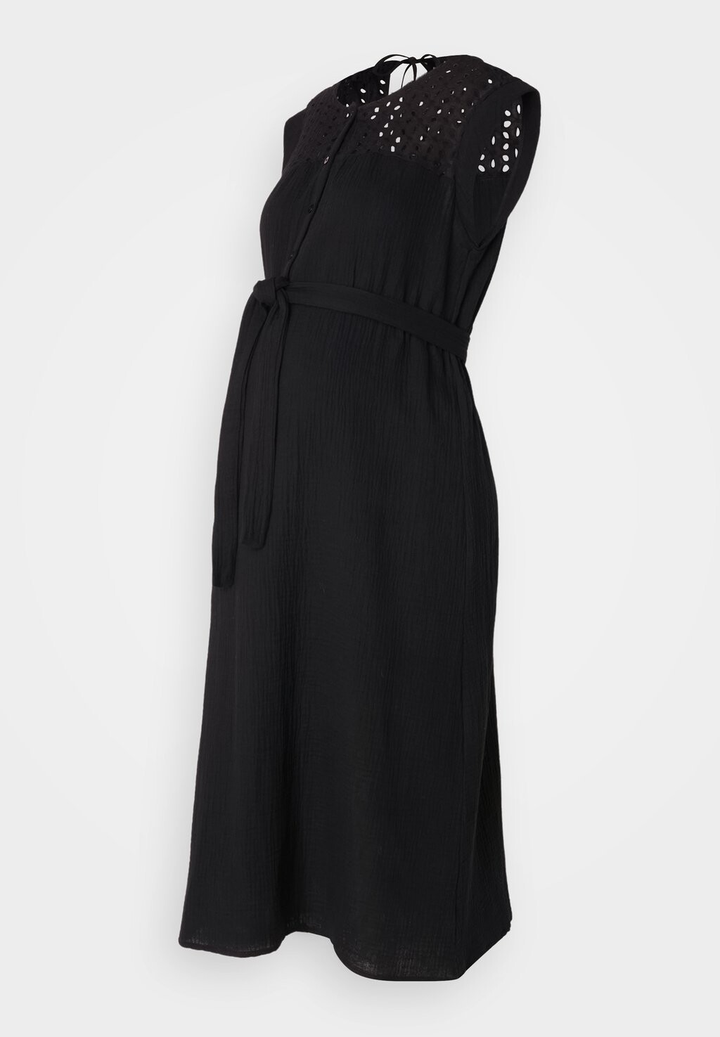 

Платье-рубашка на талии MLJUANA LIA CAP DRESS MAMALICIOUS, черный