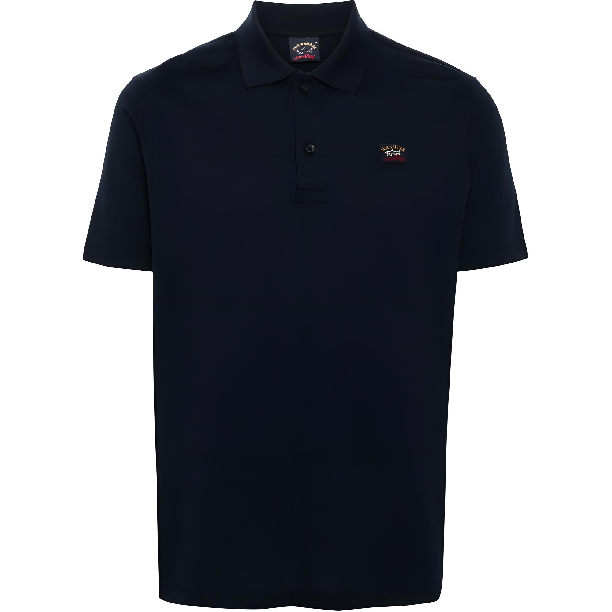 

Поло с логотипом на заплатке Paul & Shark, синий