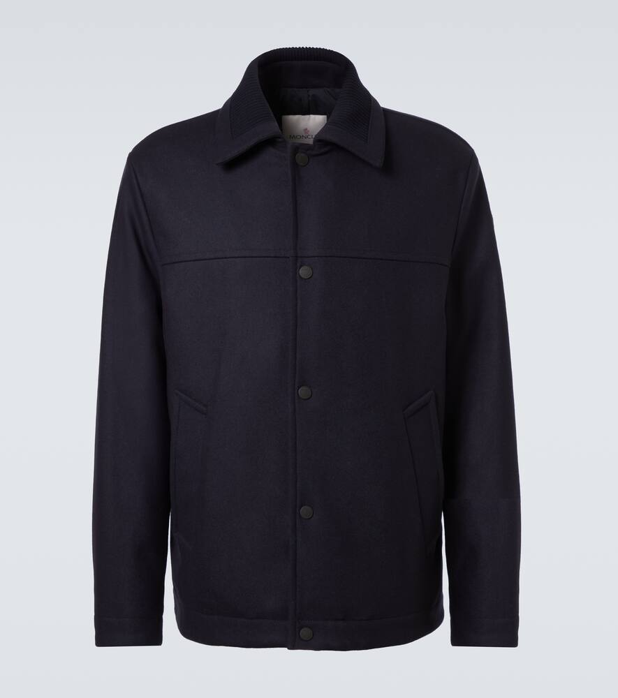 

Пуховик Emilion из смесовой шерсти Moncler, Deep Indigo