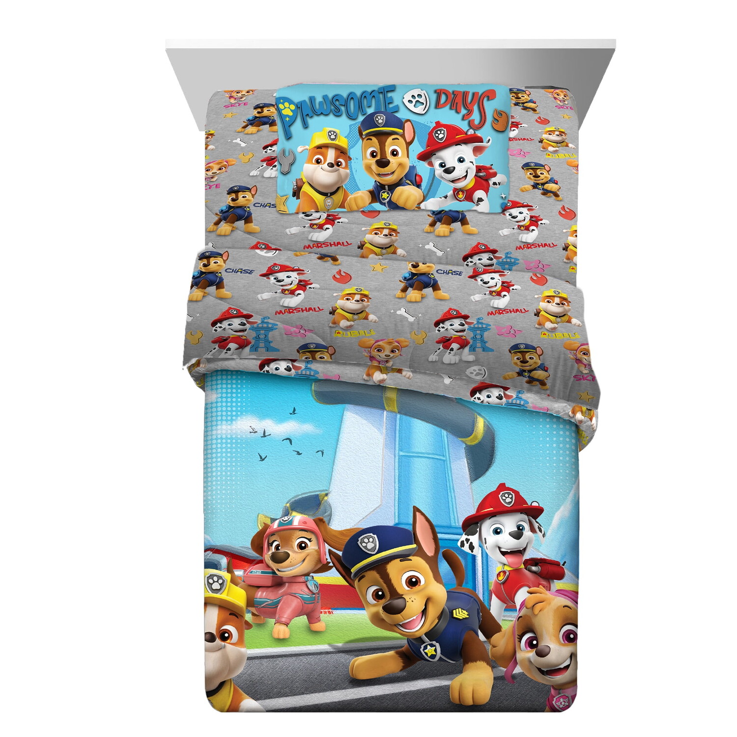 

Детское постельное белье «Щенячий патруль» в сумке Nickelodeon Paw Patrol,синий