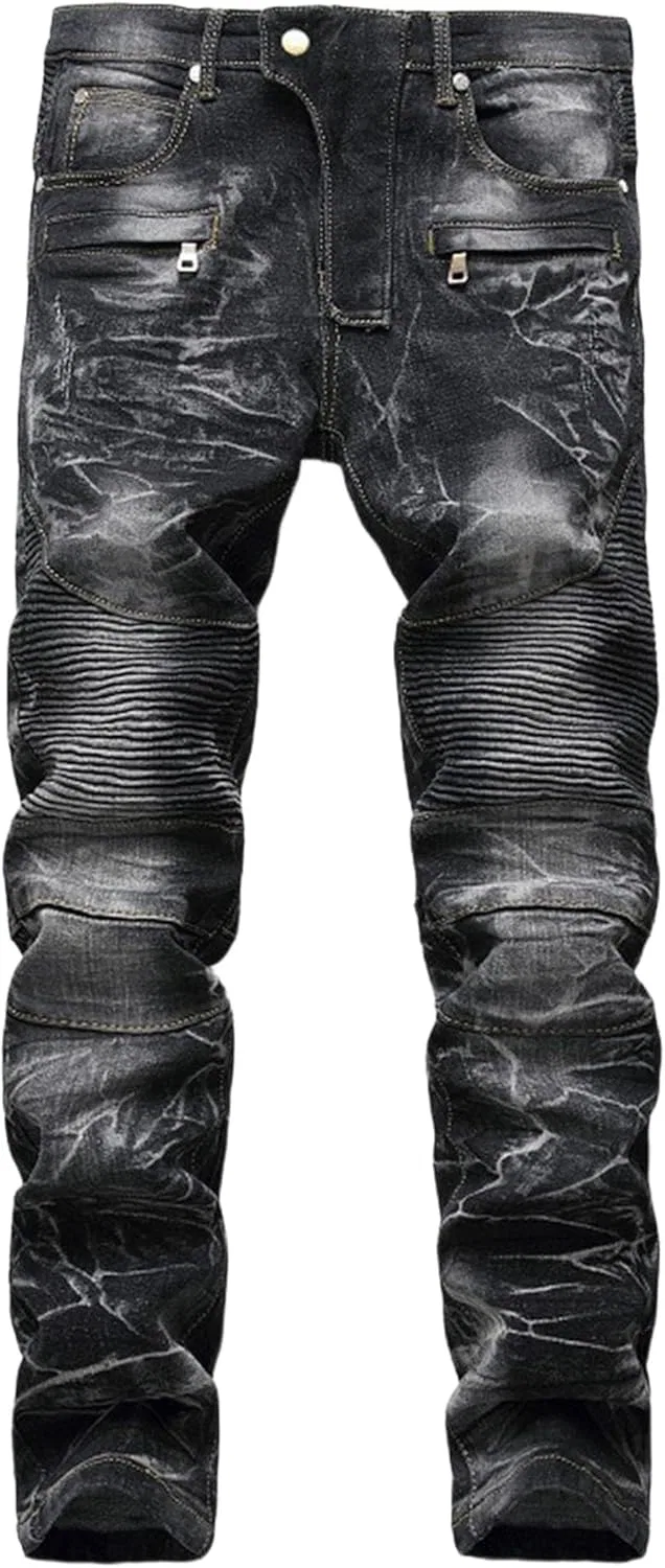 Джинсы прямого кроя с молнией Black