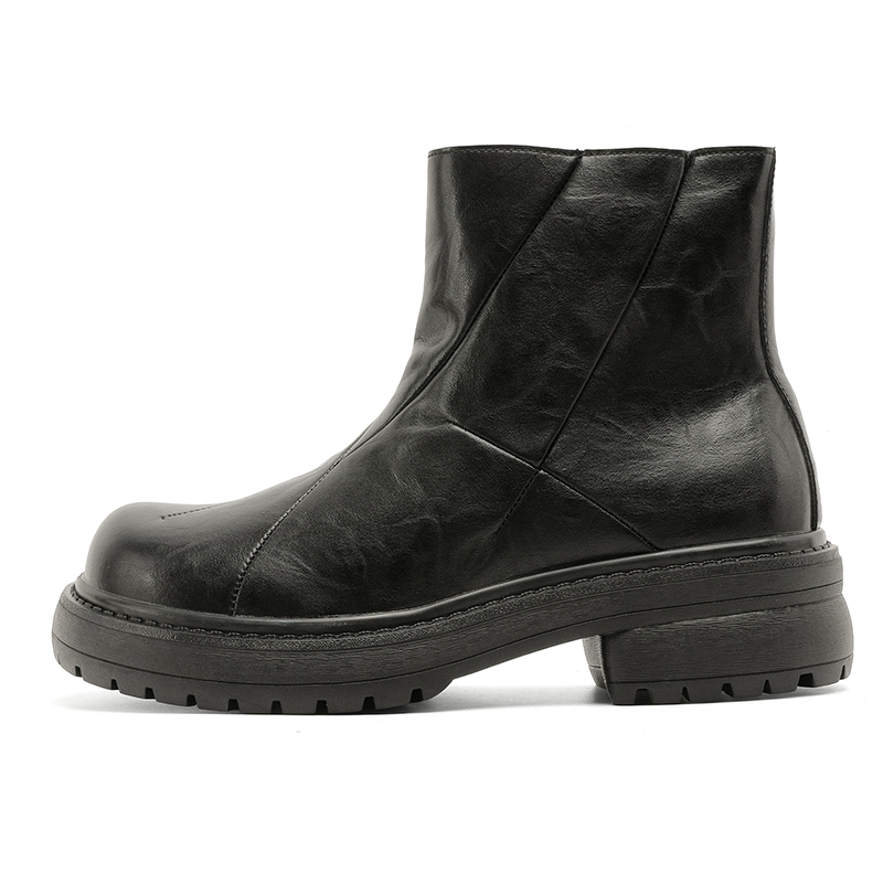 

ZHENRAN Унисекс черные зимние ботинки с меховой подкладкой, цвет Black Fleece-Lined