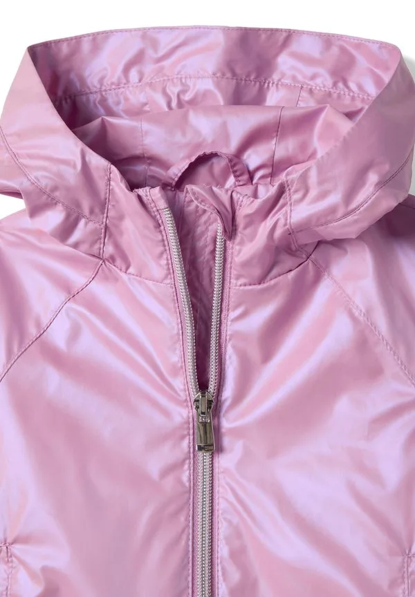 Водонепроницаемая куртка прямого кроя на молнии с капюшоном Ovs, Dark Pink — фото 3