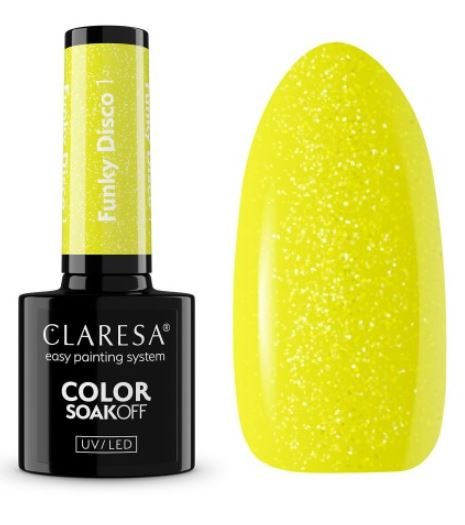 

Claresa, гибридный лак, Funky Disco, 1 Yellow Groove, 5 г