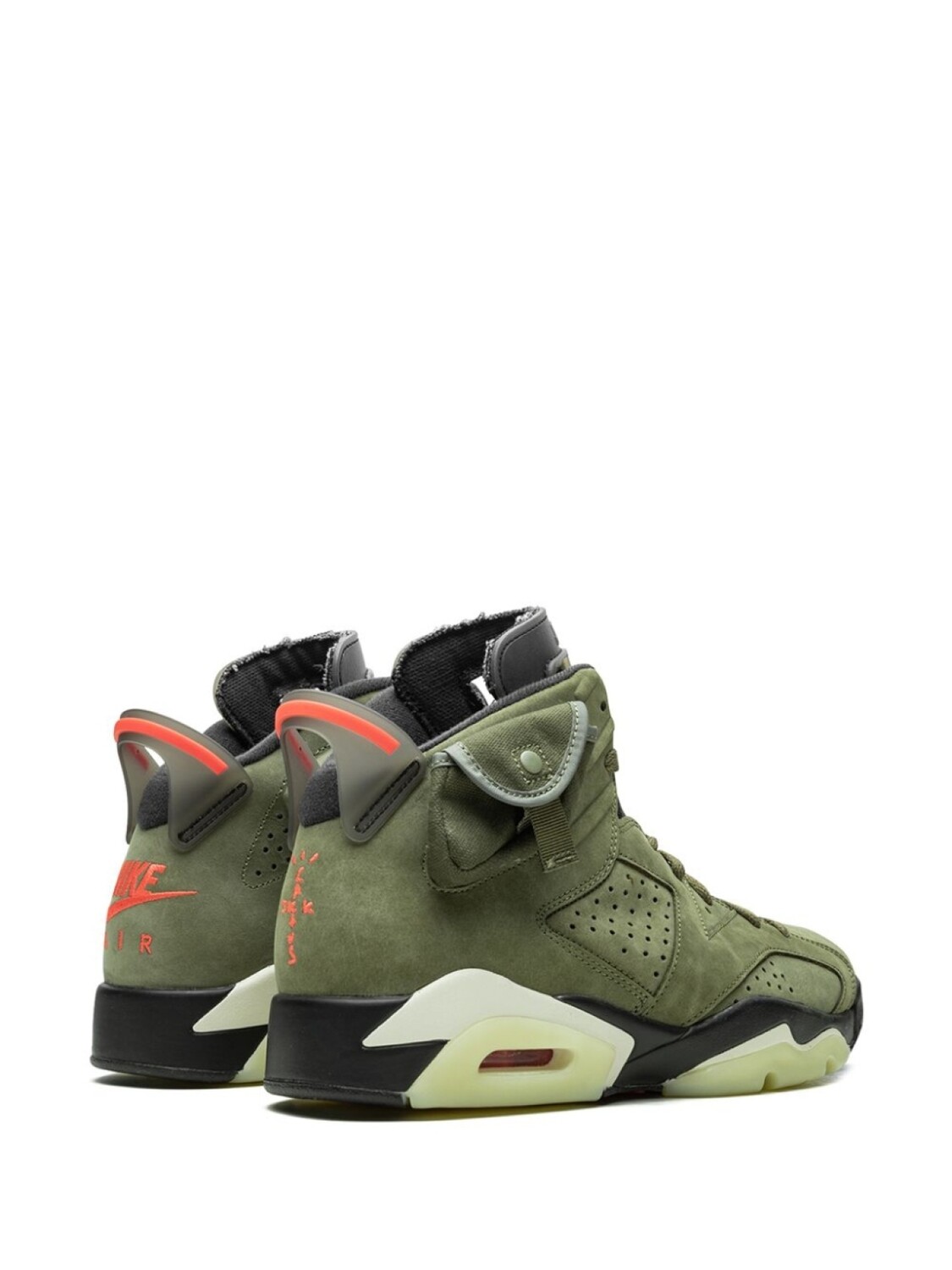Кроссовки Air 6 Retro Cactus Jack из коллаборации с Travis Scott Jordan, зеленый — фото 3