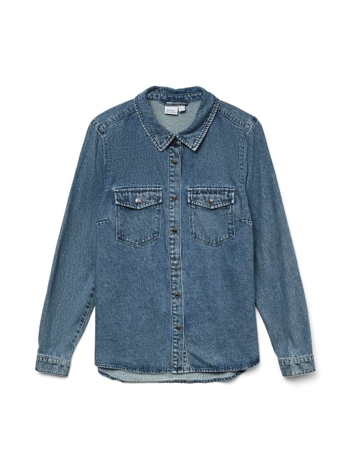 

Рубашка Vero Moda, Средне-синий деним