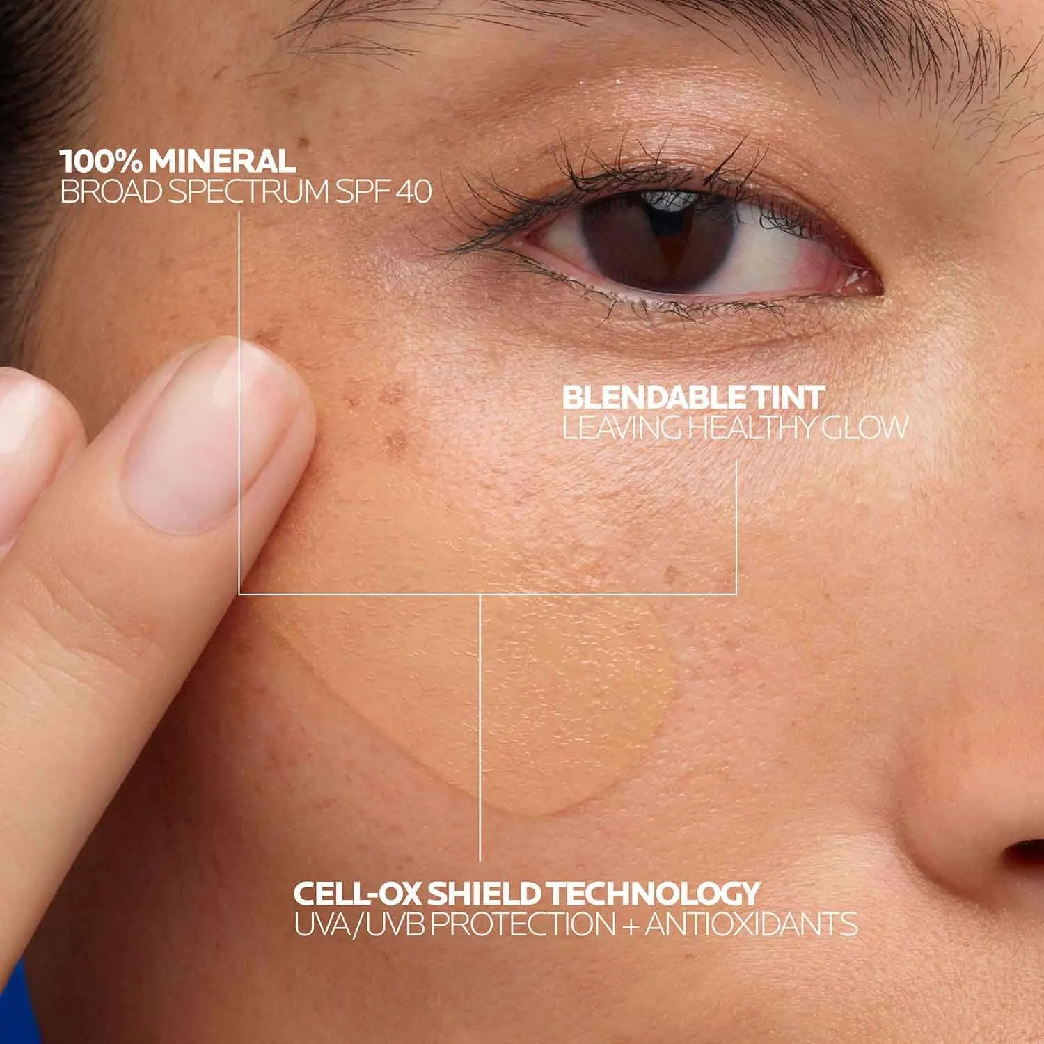 La roche-posay anthelios солнцезащитный крем SPF 40, ультралегкая жидкость широкого спектра SPF 40, для лица с диоксидом титана, легкий и быстро впитывающийся, без масла, матовый финиш, Medium — фото 2