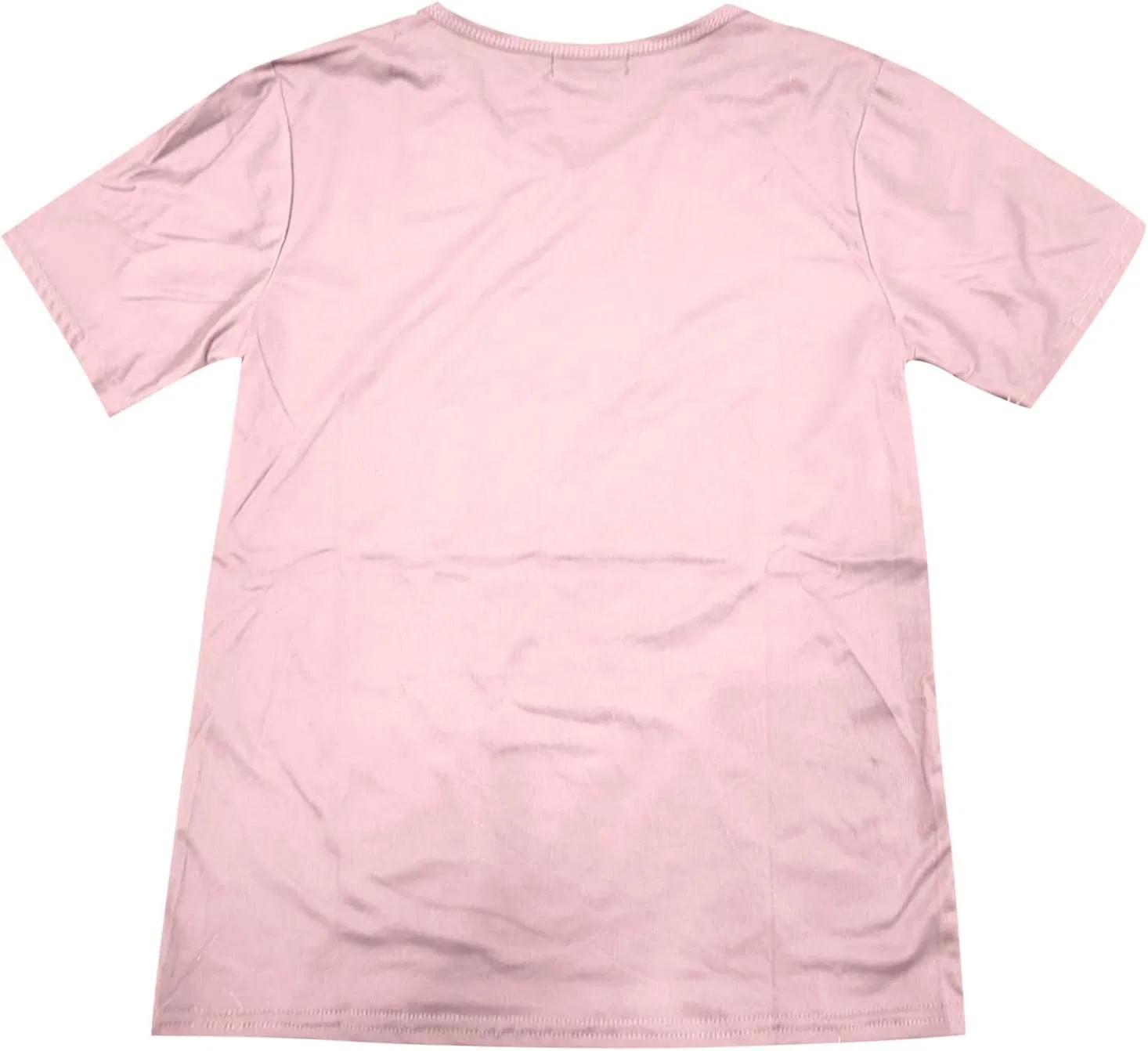 Блуза женская с V-образным вырезом, длинный рукав, casual, Pink — фото 3
