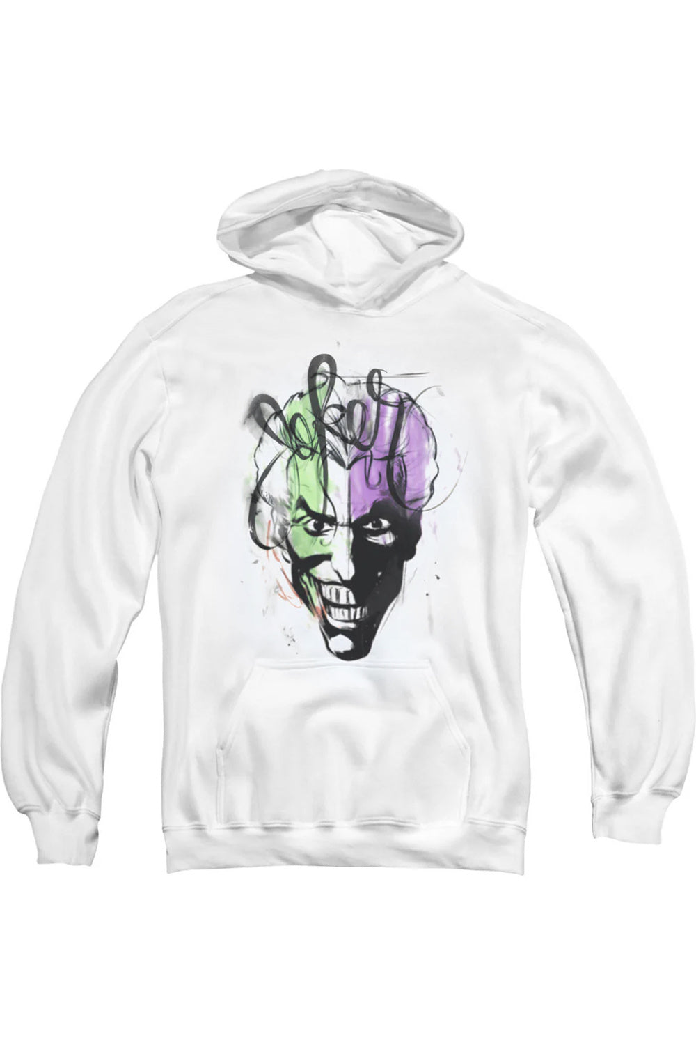 

Детская толстовка с капюшоном Batman Joker в технике аэрографии Gildan, Charcoal