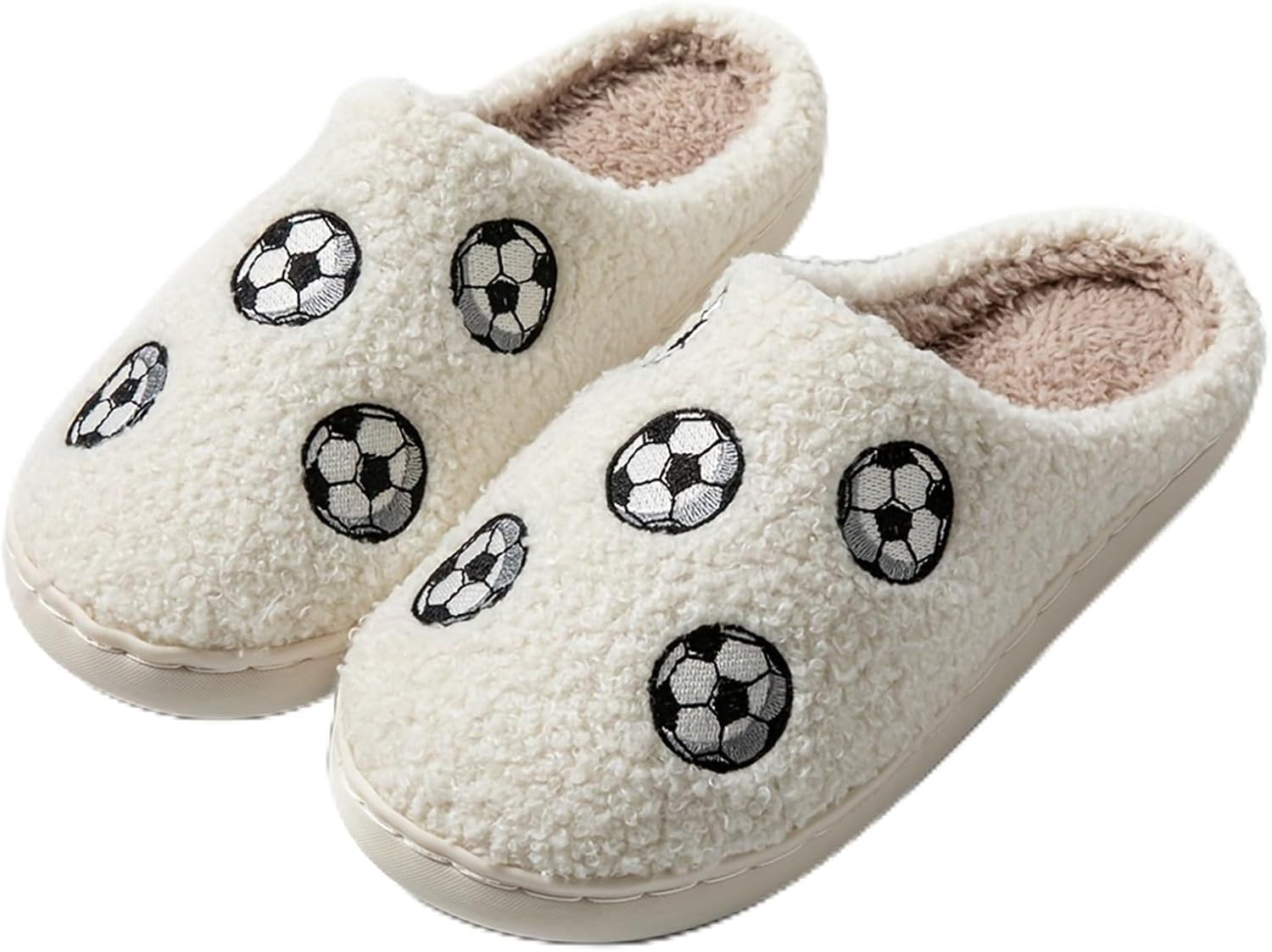 

Женские и мужские домашние тапочки Ретро Уютные Теплые Плюшевые Слипоны с Памятью Фоам для Дома Зимой, для улицы и дома Wiretran, G-football