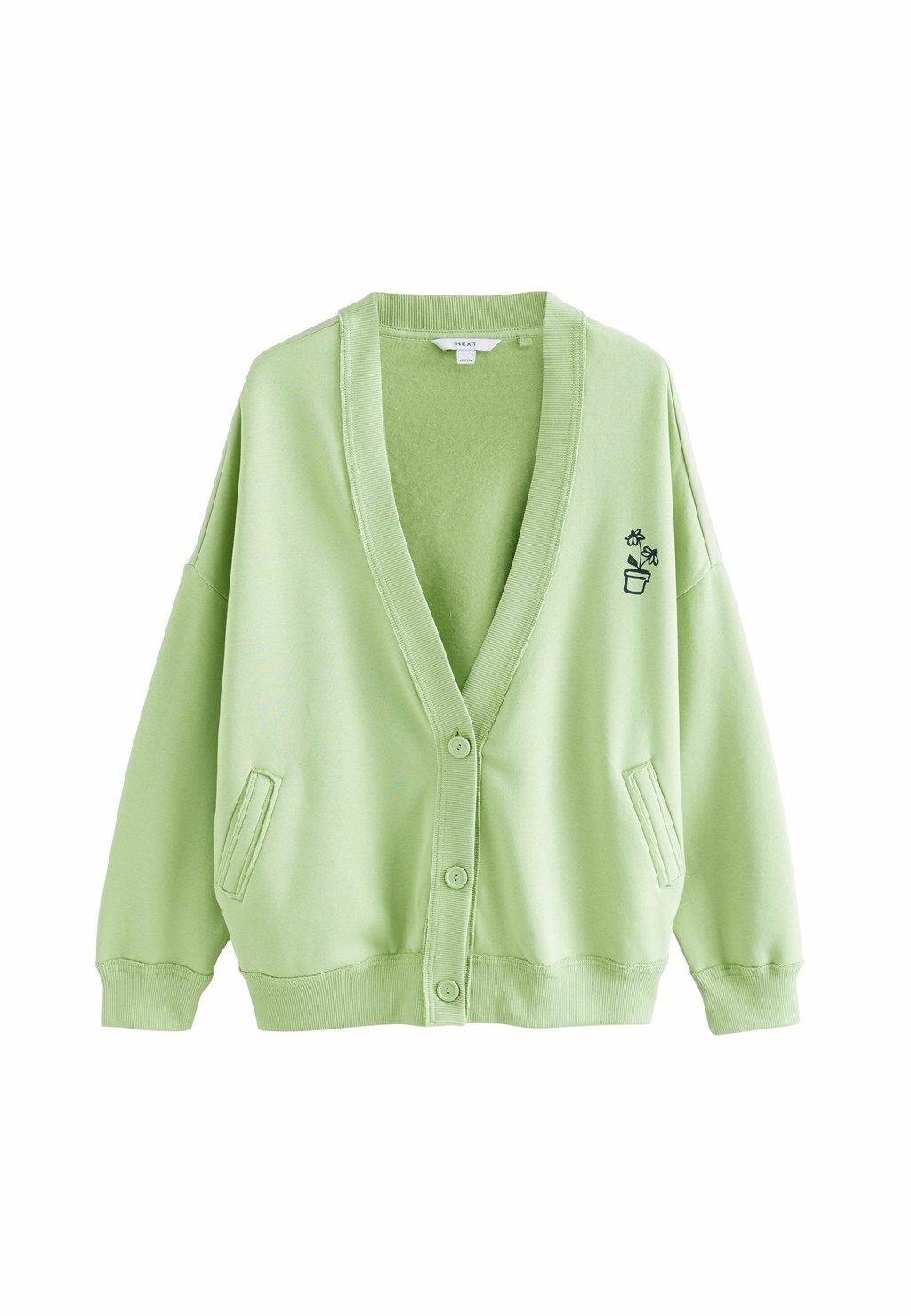 

Кардиган BOYFRIEND VARSITY STYLE LONGLINE Next, зеленый