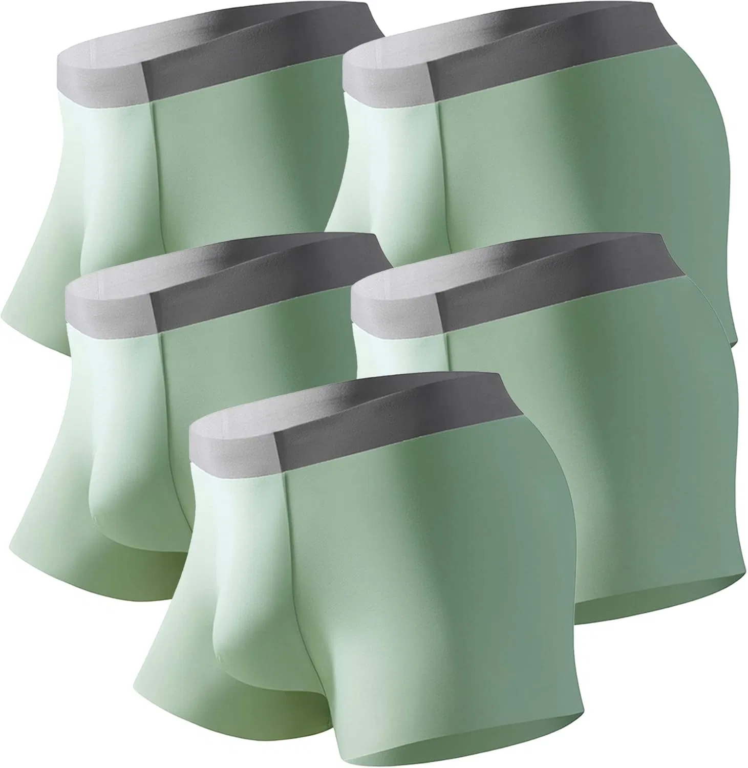 Боксеры, Спортивные, Зеленый-5шт