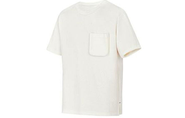 Футболка lv monogram dark print presbyopic 3d pocket for men white Louis Vuitton, белый — фото 2