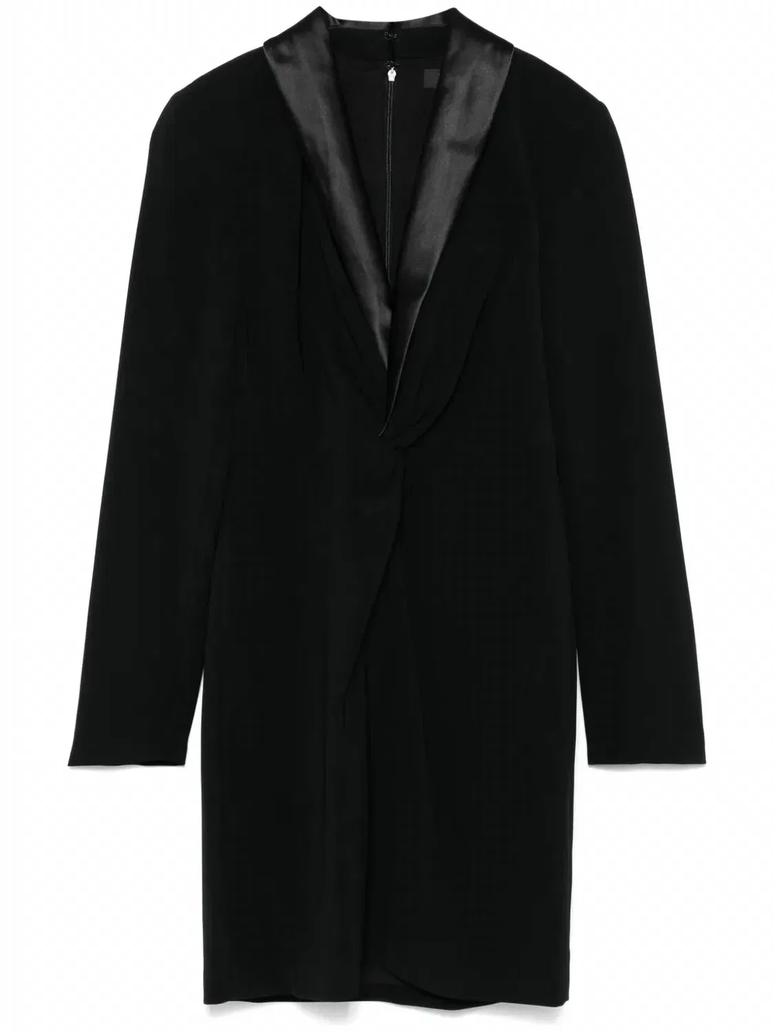 Ralph Lauren Мини-платье из крепа черного цвета — фото 2