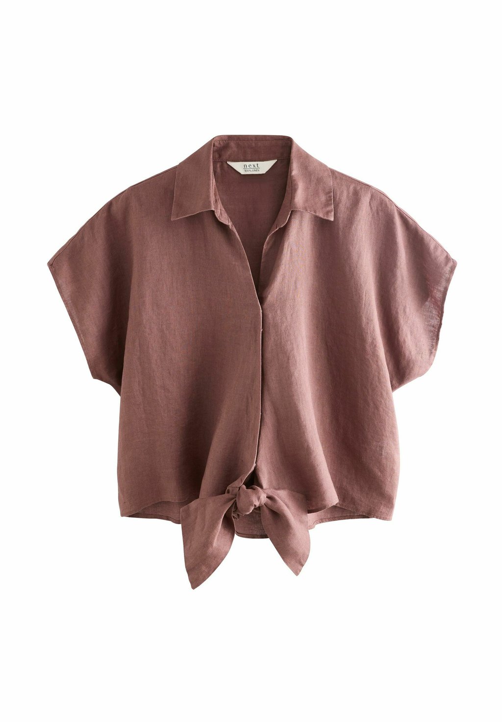 

Блузка на пуговицах REGULAR FIT - FRONT SHORT SLEEVE Next, коричневый