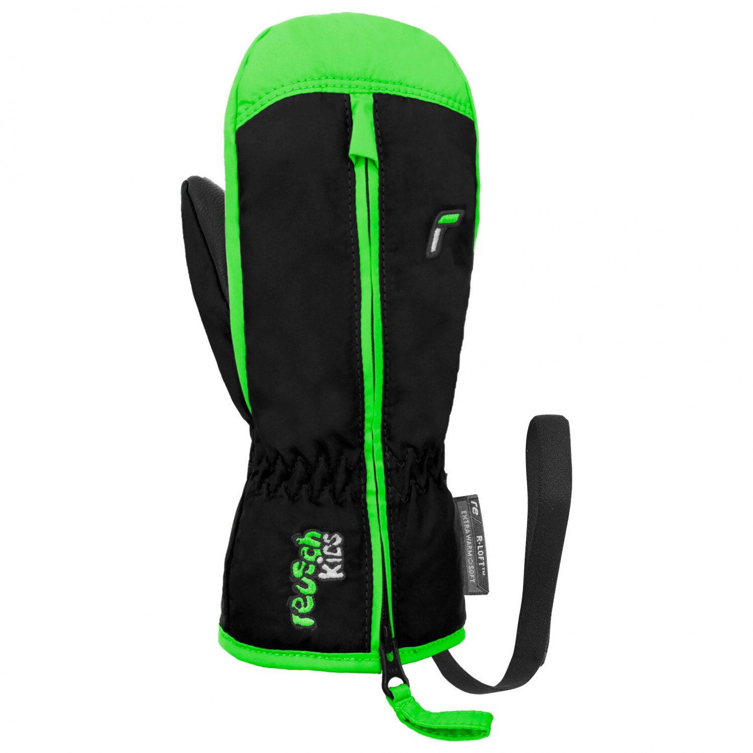 

Перчатки Reusch Ben Mitten, цвет Black/Neon Green