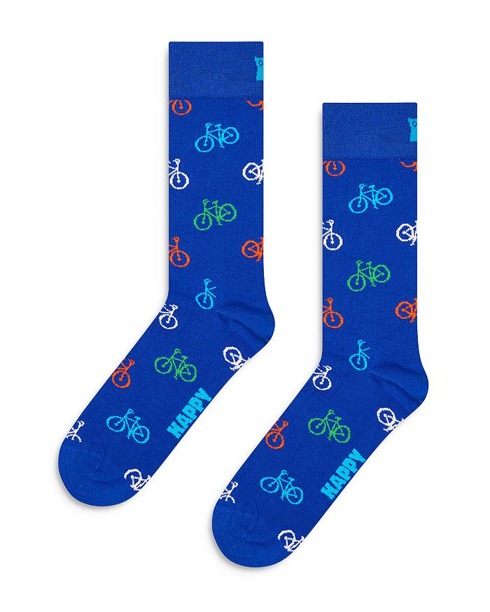 

Велосипедные носки Bike Crew Happy Socks, синий