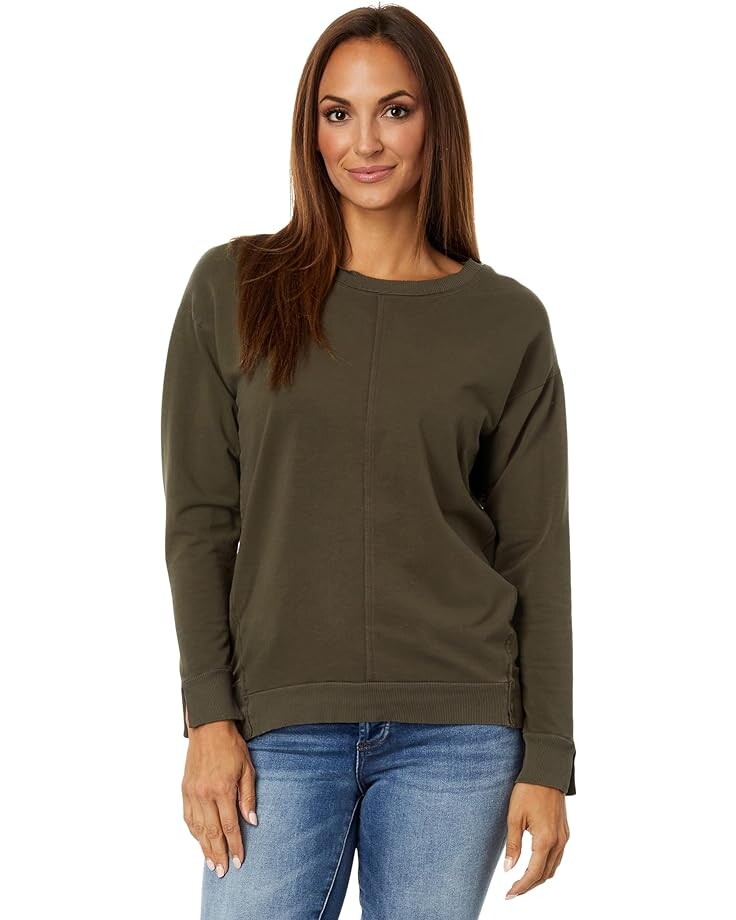 

Толстовка Mod-o-doc Lightweight French Terry Long Sleeve Crew Neck, цвет Olive Thistle