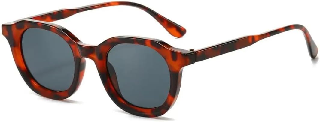 

Солнцезащитные очки с защитой UV400 | Панк, овальная оправа, градиентные линзы | для женщин и мужчин, для занятий спортом на открытом воздухе и вождения DSVIGF, Leopard Grey