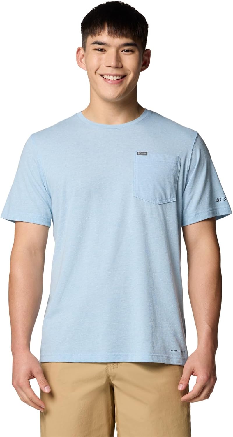 

Columbia мужская футболка Thistletown Hills с карманом, Ripple Blue Heather, Синий, Columbia мужская футболка Thistletown Hills с карманом, Ripple Blue Heather