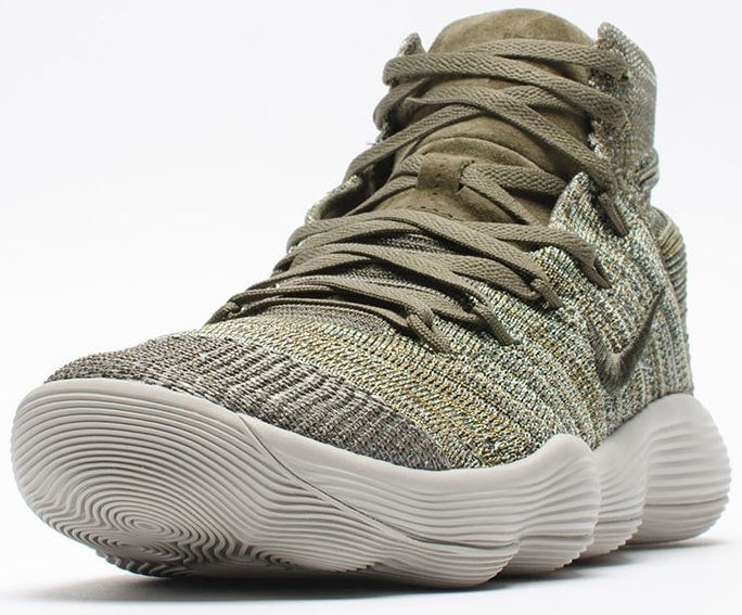 

Кроссовки NikeLab React Hyperdunk 2017 Flyknit 'Cargo Khaki', зеленый