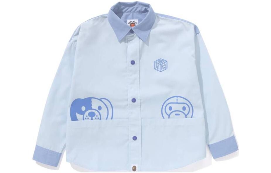 Детская рубашка A Bathing Ape, желтый