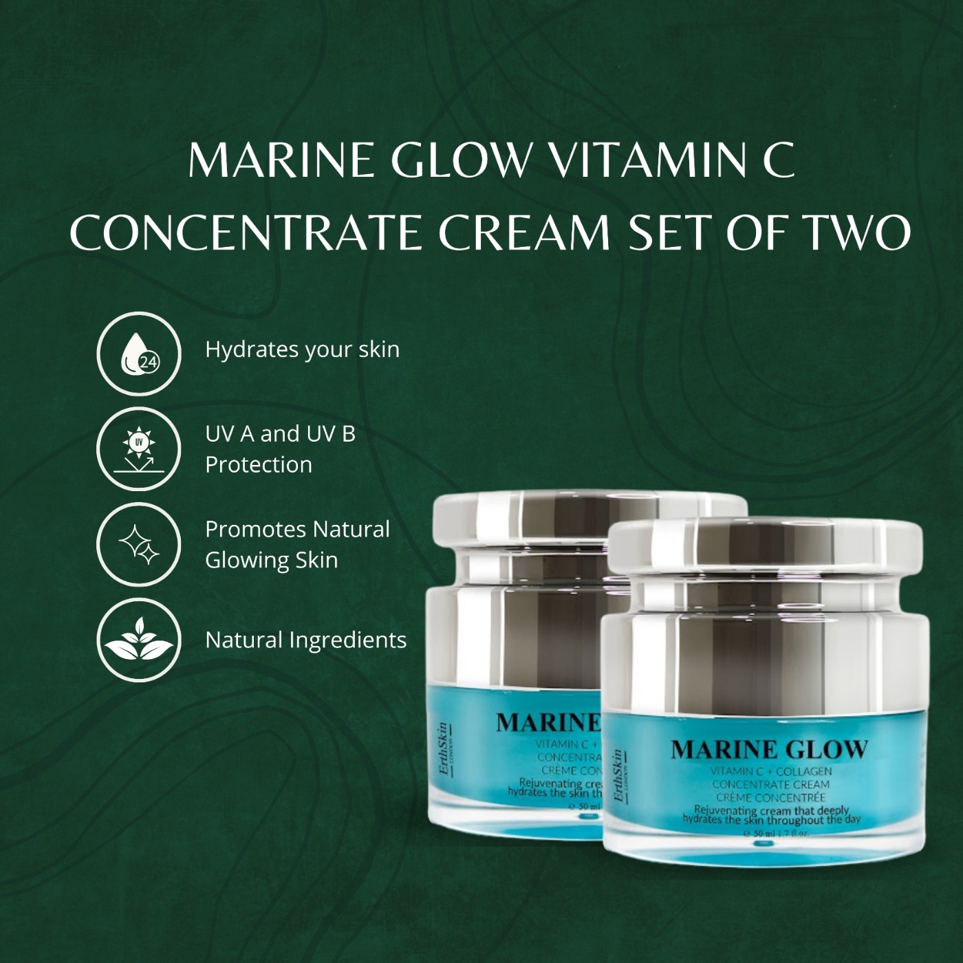 Сыворотка ErthSkin London — Дневной marine glow vitamin c konzentrat crème , количество, 30 мл — фото 2