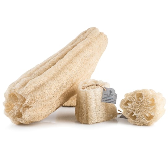 

Люфа Губка для мытья тела и массажа 50 - 60 см Yasmeen Natural Peeling Luffa /