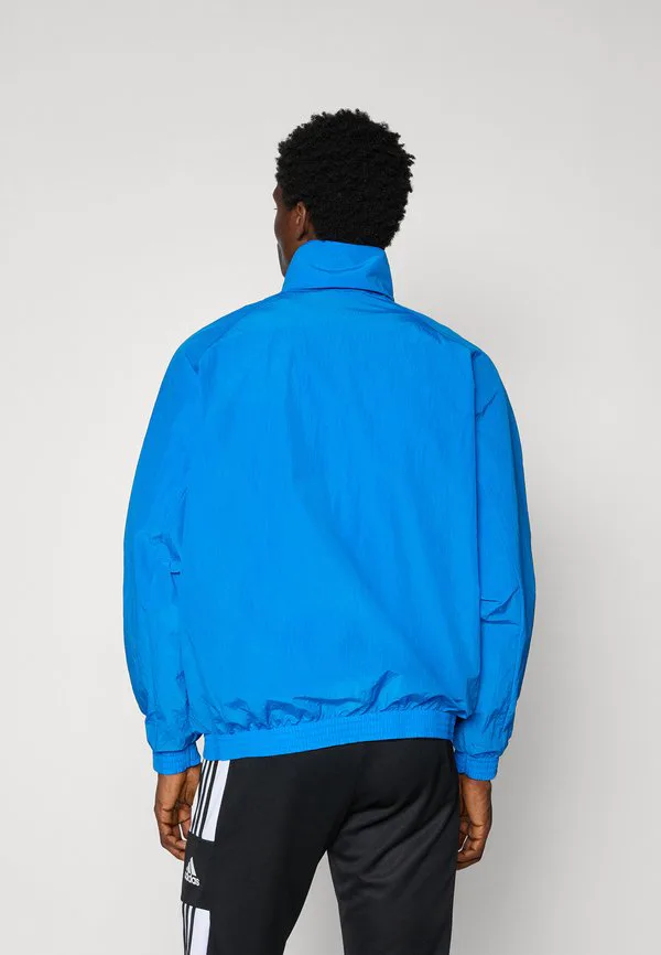 Куртка-Бомбер real madrid icon с половинной молнией, клубная одежда Adidas Originals, Bluebird/White — фото 3