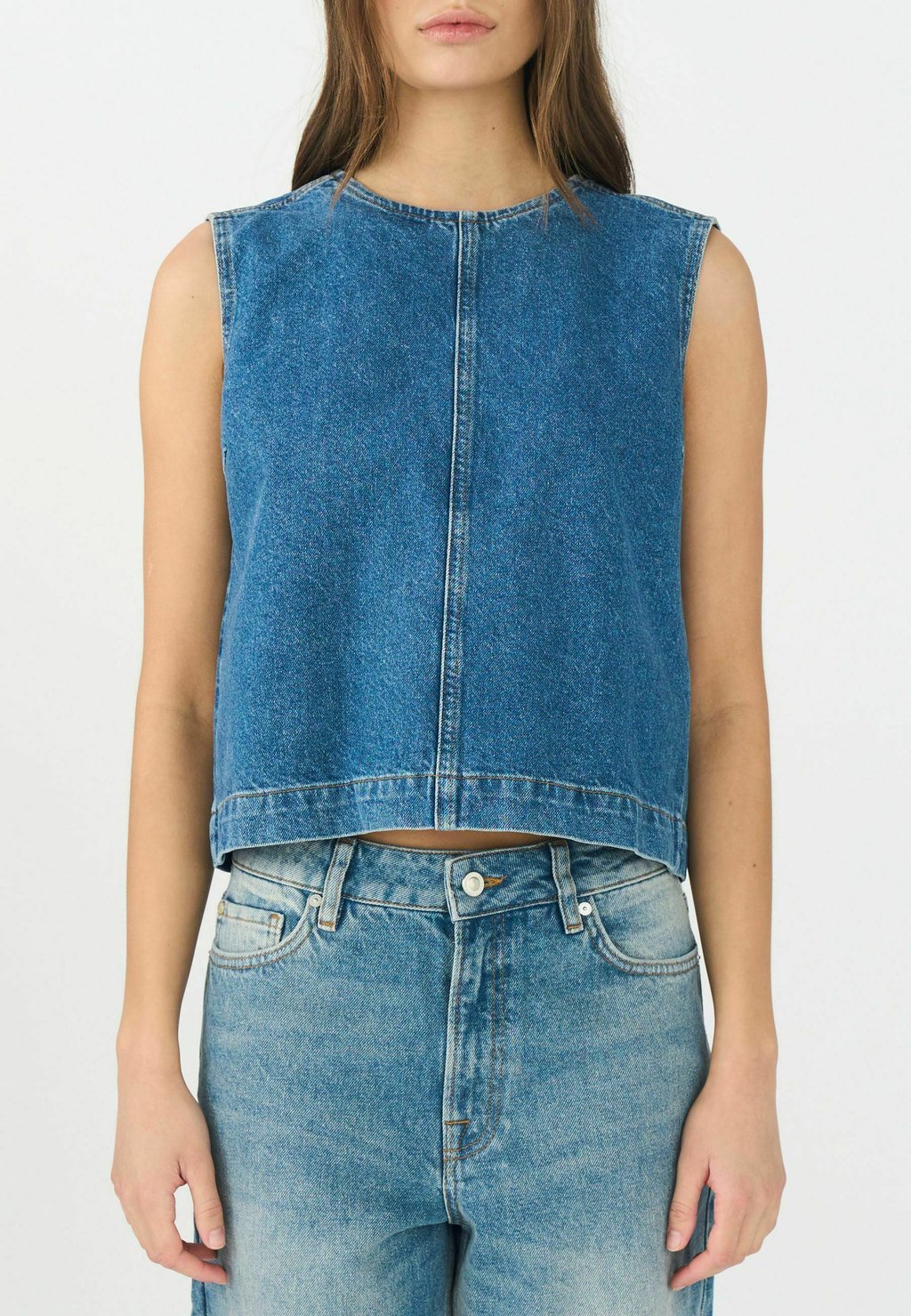 

Топ HEAVEN CROSS BACK WASH JACA - Blouse Ivy Copenhagen, цвет Denim Blue