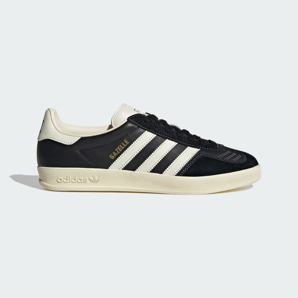 

Кроссовки Adidas Gazelle Indoor Shoes, цвет Core Black/Cream White/Gold Metallic