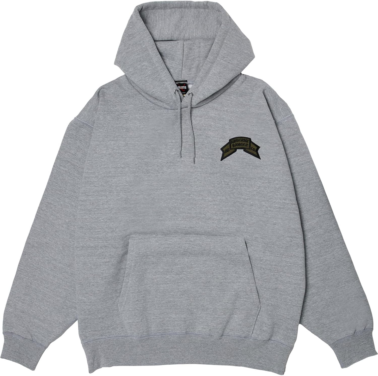 

Толстовка с капюшоном в стиле F, нашивка с гербом армии США, на флисовой подкладке, без капюшона, светло-серый меланж F-Style