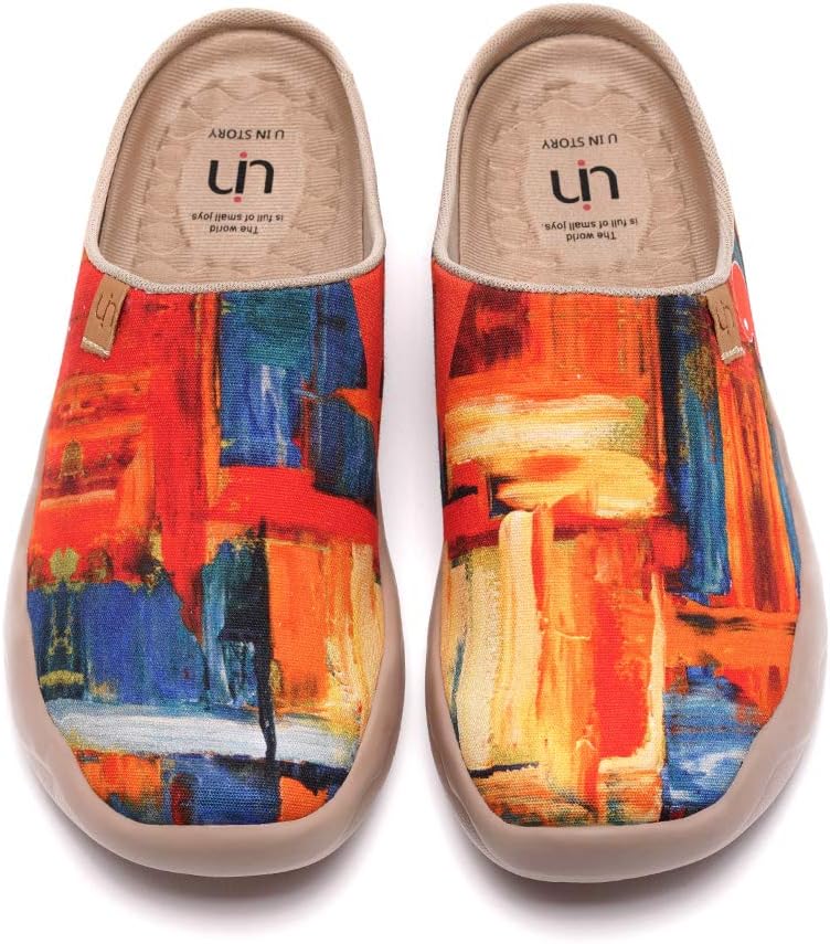 

Мужские легкие тапочки UIN с росписью, удобные мюли для ходьбы, повседневного дома и путешествий, обувь Малага, Color Zone Slipper