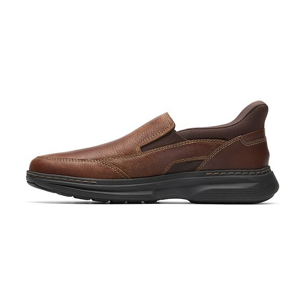 Кожаные слипоны Craftwell step для мужчин Clarks, Brown Leather — фото 3