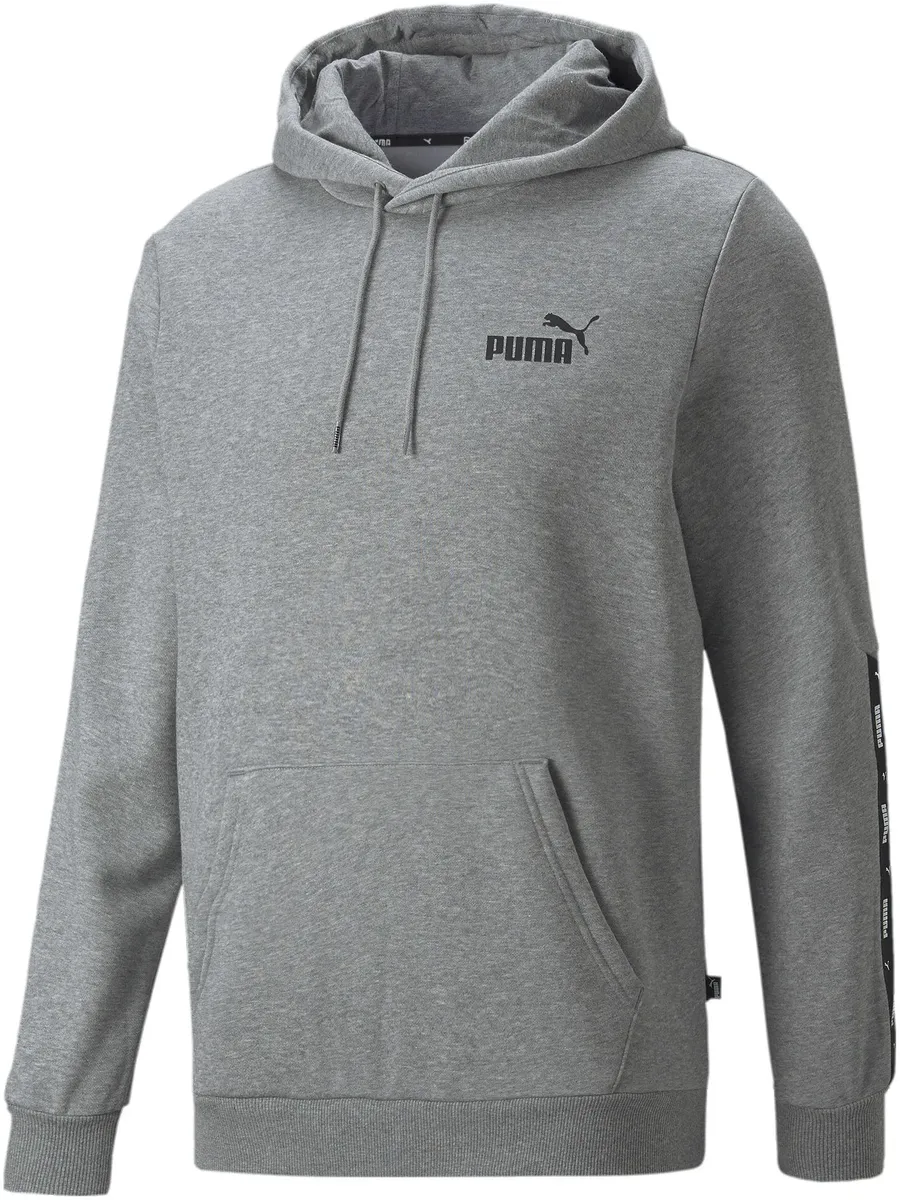 

Толстовка PUMA с капюшоном "ESS+ TAPE HOODIE FL", серый