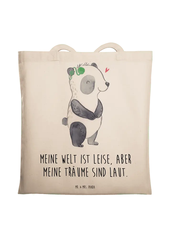 

Сумка для переноски Mr & Mrs Panda Panda Gehörlos, кремовый