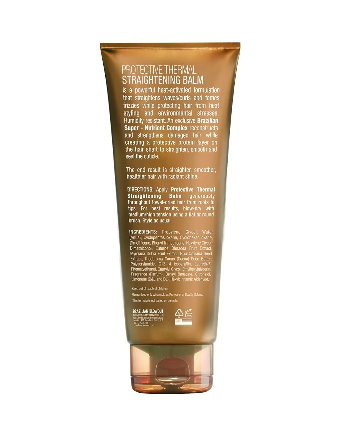 Защитный термоукладочный бальзам для выпрямления волос BRAZILIAN BLOWOUT, 8 жидких унций (упаковка из 2 шт.) — фото 2