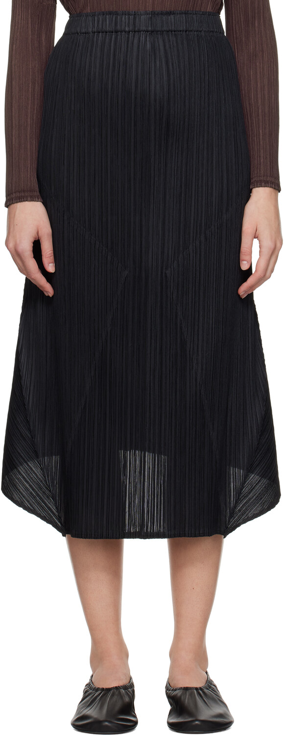 

Юбка миди с более толстыми низами 2 PLEATS PLEASE ISSEY MIYAKE, черный