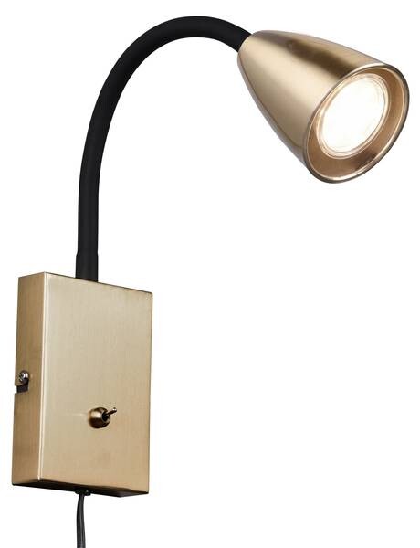 

Настенный светильник MeineWunschleuchte Leselampe mit Stecker Messing цвет messing matt