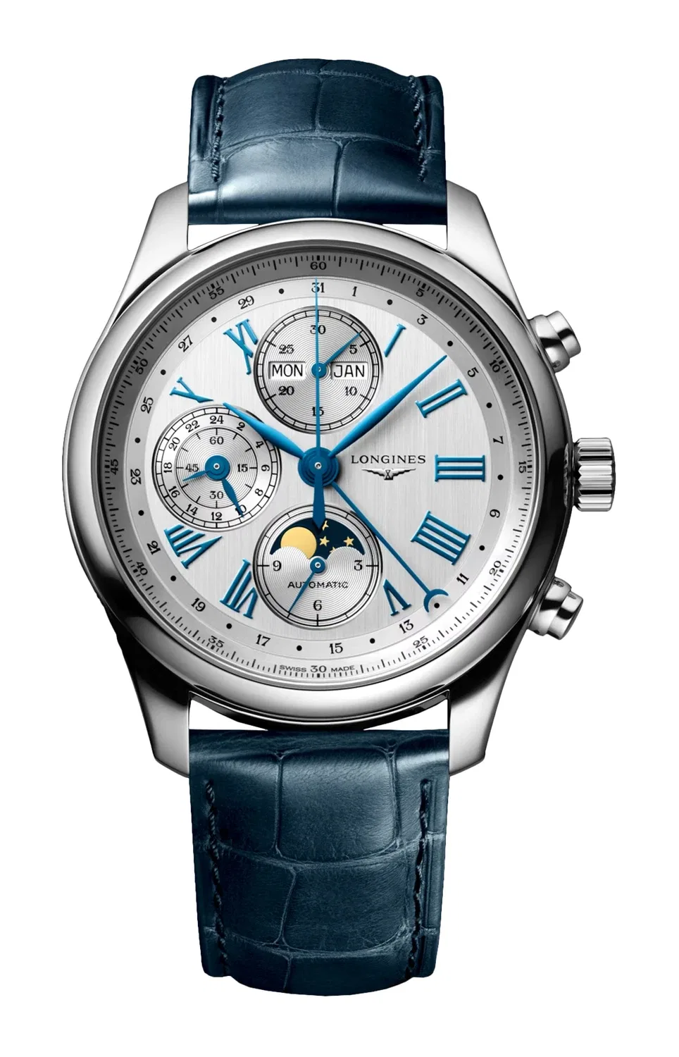 Коллекция LONGINES Master 42 мм - L2.773.4.71.2, черный