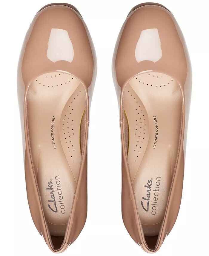 Женские туфли-лодочки на платформе на высоком каблуке Abyr 2 Braley Clarks, бежевый — фото 4