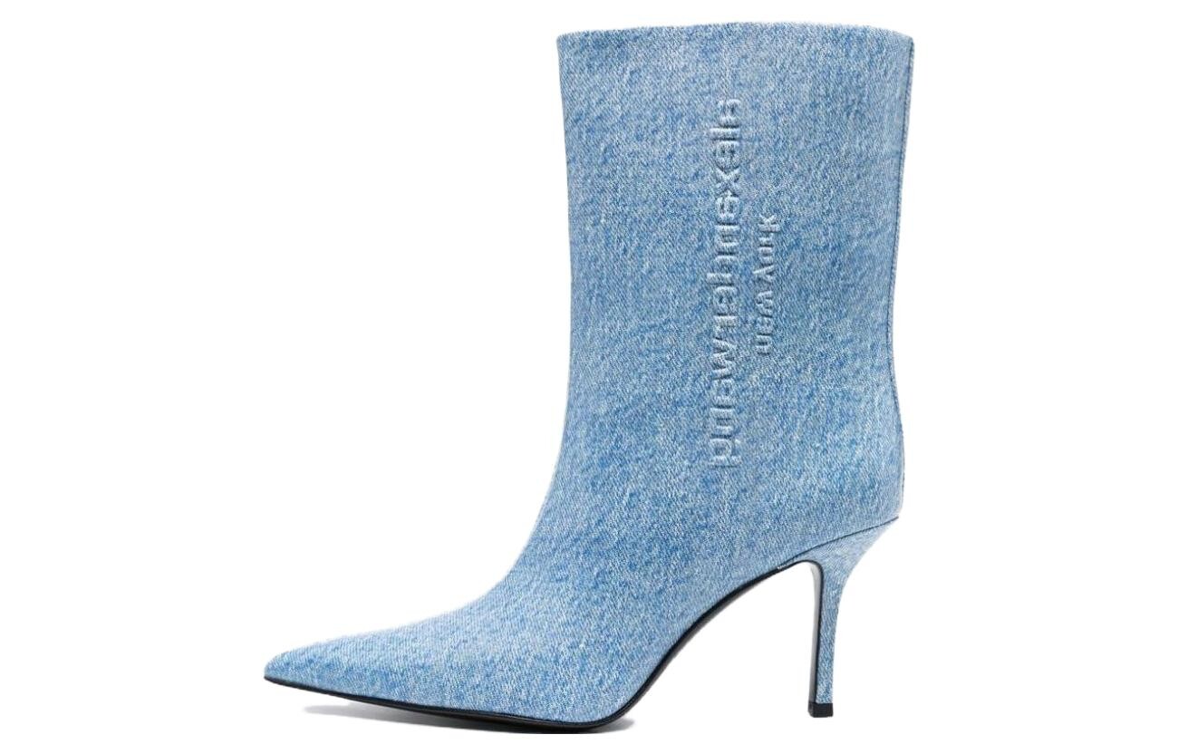 Ботинки из денима Delphine 90 мм Alexander Wang