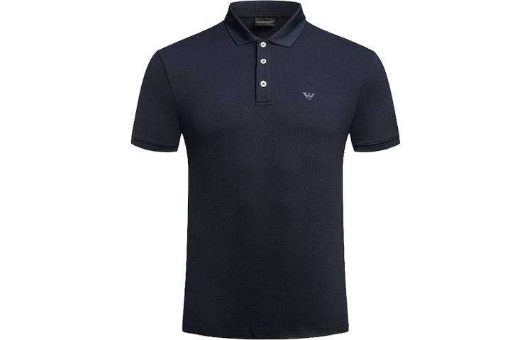 EMPORIO ARMANI Поло SS22 мужское темно-синее — фото 3