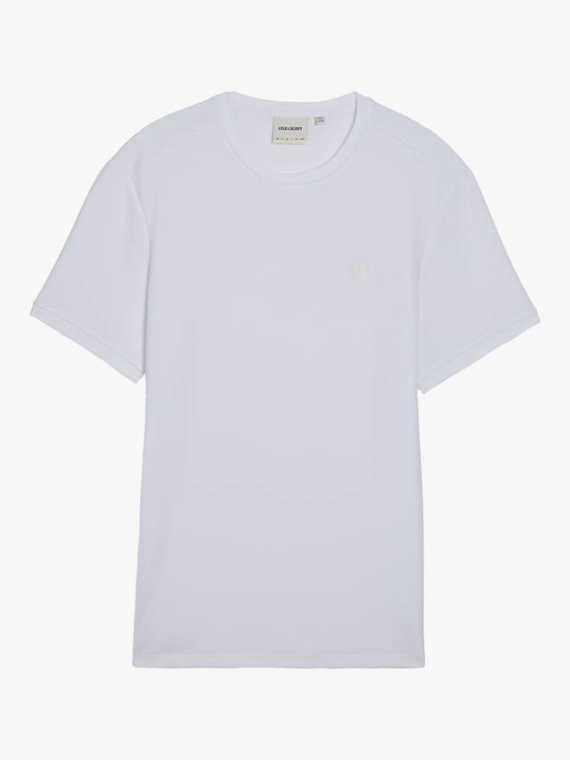 

Футболка с ваточным воротником Regular Fit Lyle & Scott, White/Soft Matcha
