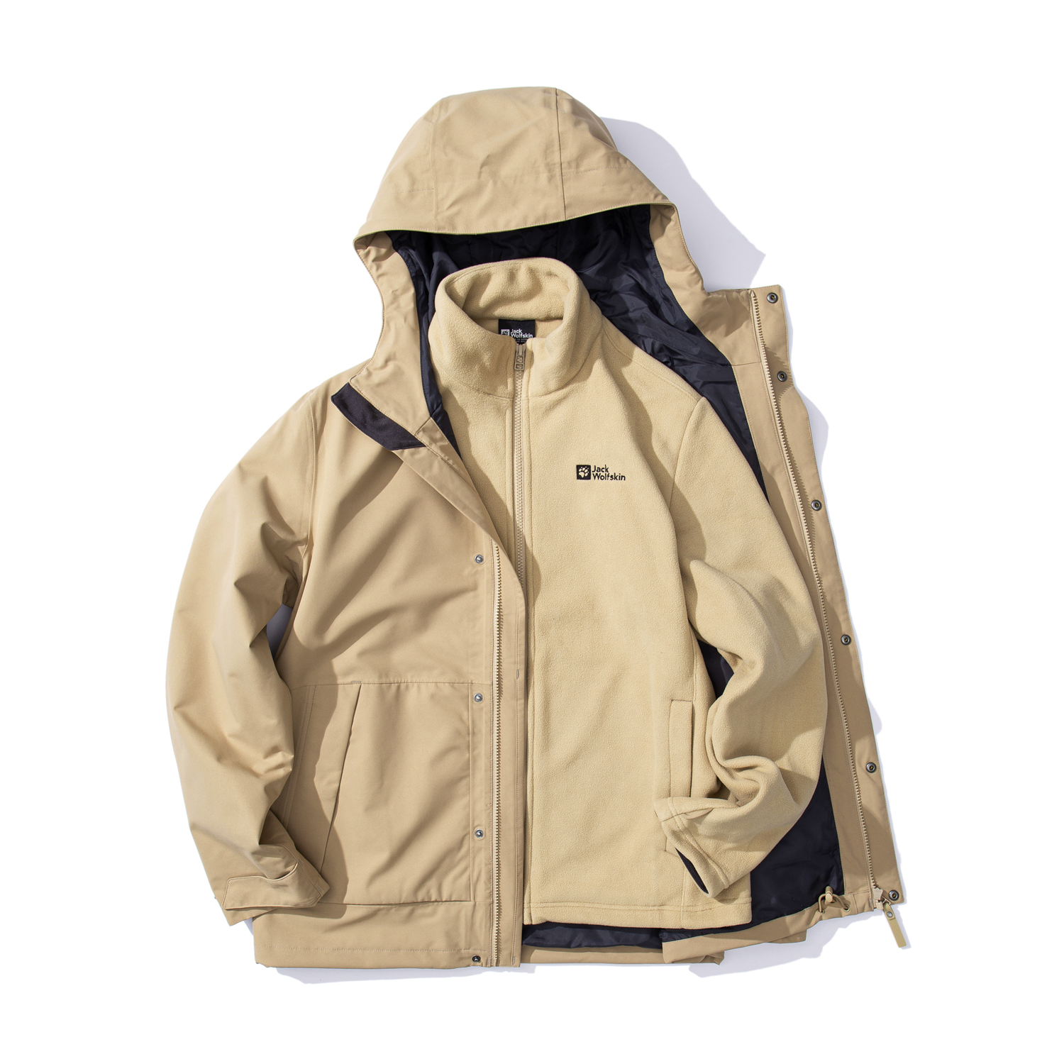 

JACK WOLFSKIN Ветровка Unisex, Ecru/5020