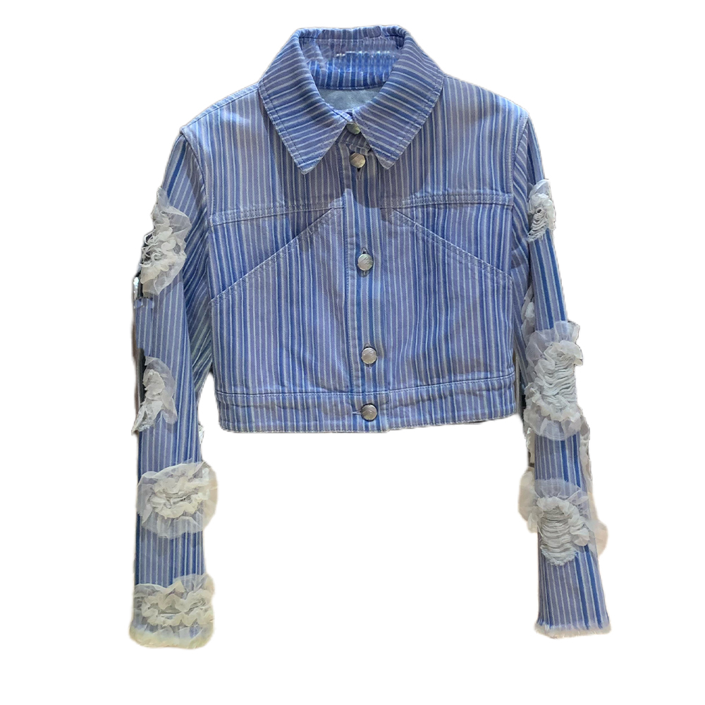 

CHANEL Джинсовая куртка женская синяя, Blue