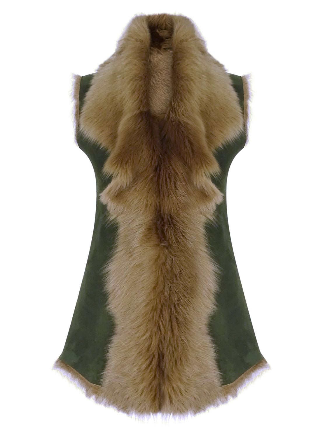 

Жилет из овчины Toscana TruClothing, оливковый