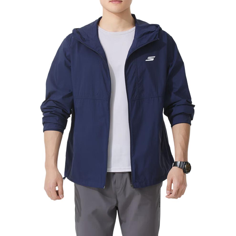 

Skechers Удобная спортивная куртка мужская морская синяя