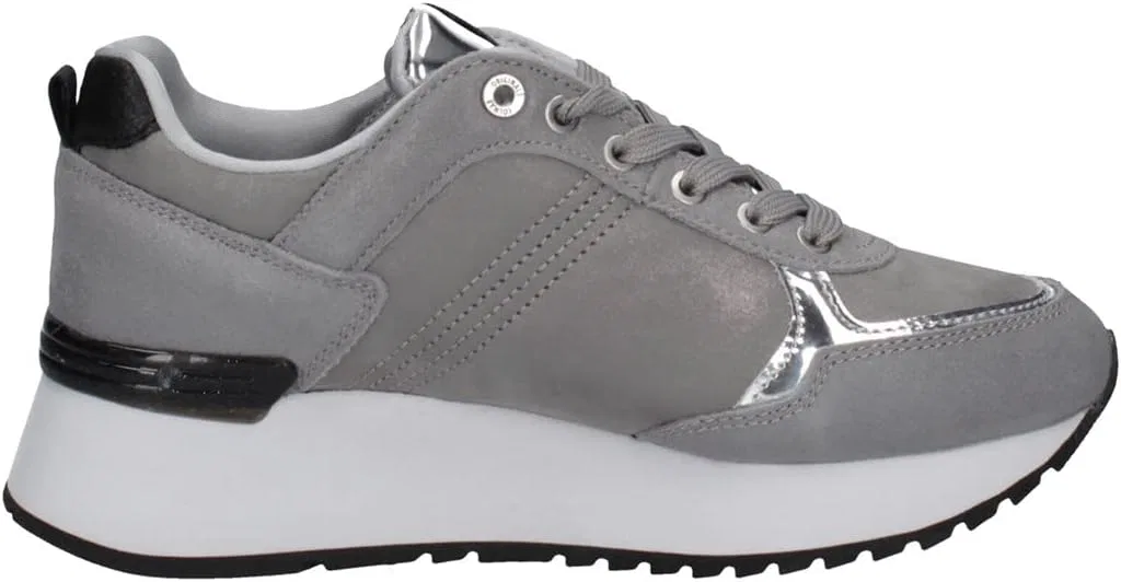 Кроссовки COLMAR Scarpe Donna Running Travis Punk 100 Pelle/Ecopelle Nero D22CO01, Gray — фото 4